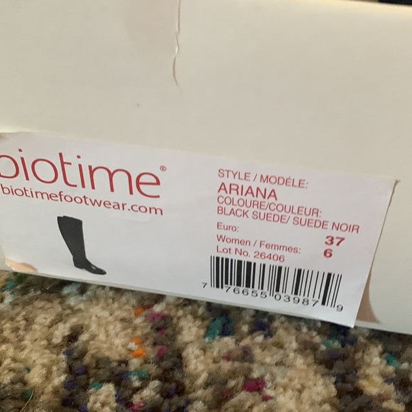 Biotime Ariana Weatherproof Black Suede Boots with Zipper - Picture 7 of 8